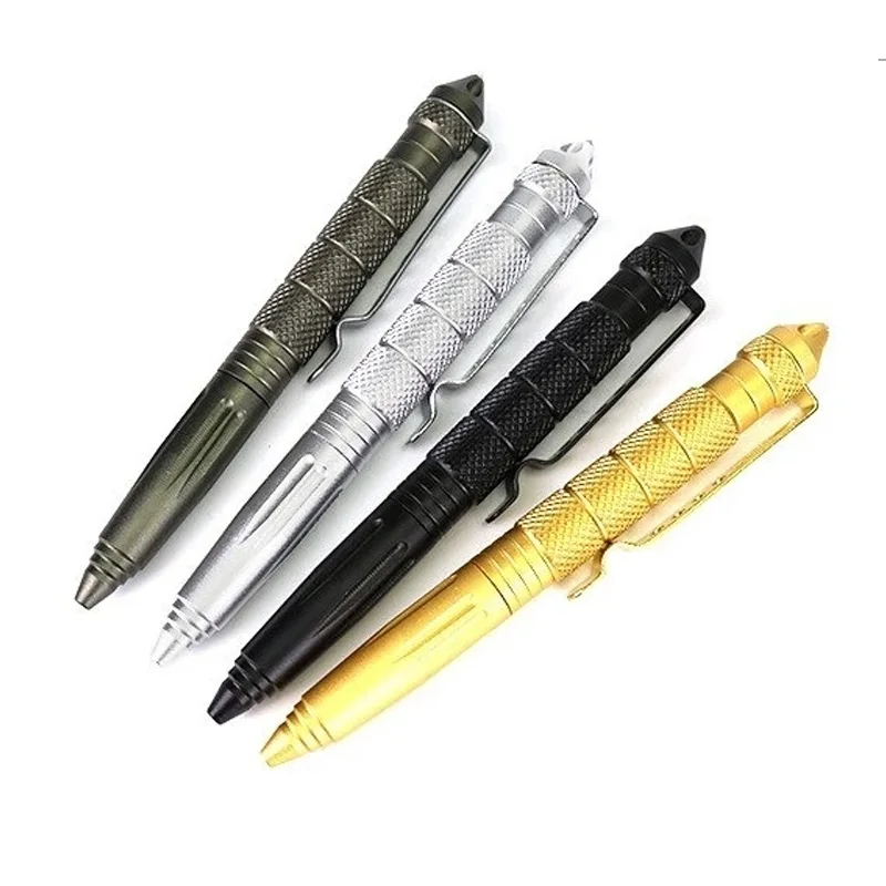 

Metal Military Tactical Pen Self Defense Pen for School Student Office Survival Emergency Glass Breaker EDC Supplies Outdoor