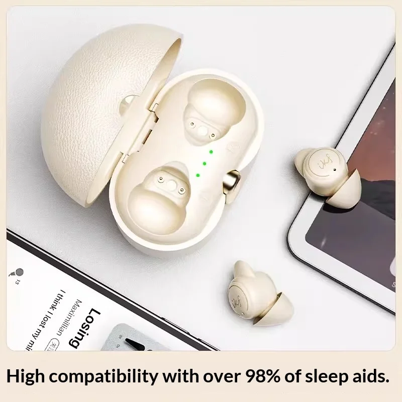 Écouteurs Bluetooth iKF Moon Pro [léger seulement 2g] Bluetooth 5.4 casque Bluetooth de sommeil sans fil réglé ASMR professionnel