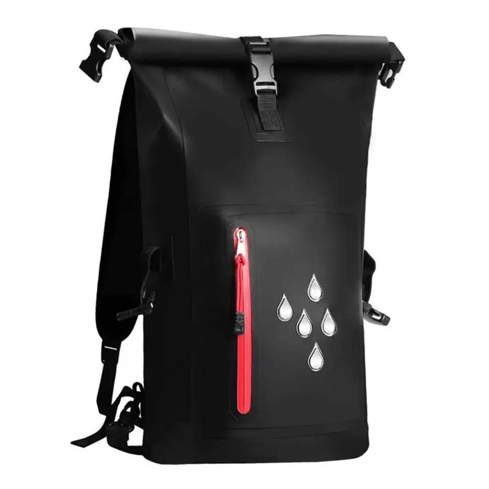 

25L Waterproof Drift Bag IPX6 Rating 500D PVC Swimming Backpack Shoulder Strap Multi-Purpose Waterproof Bucket Bag Rafting