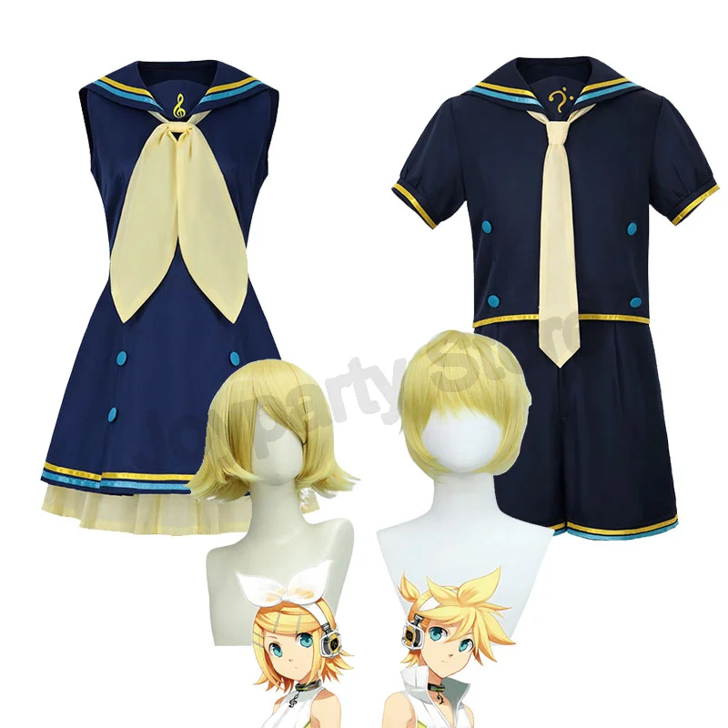 

Game Rin Len Cosplay Costume Len Rin Cosplay Len Costume Kagamine JK Uniform for Halloween Comic Con Outfits