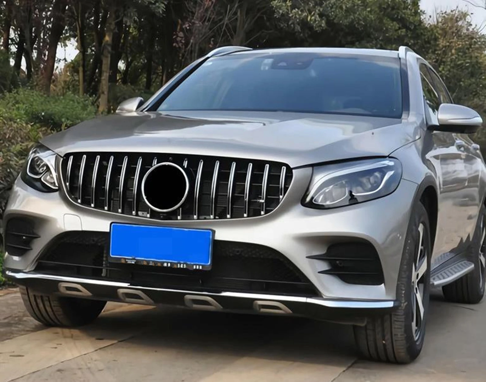 

Передняя решетка радиатора для Mercedes-Benz GLC Class C253 X253 2015-2019 GLC350 GLC300 GLC250 GLC43 в стиле GT, верхняя сетка бампера/капота