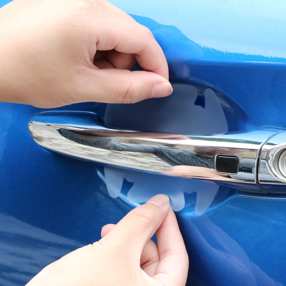 Car Handle Protection Film Sticker for Renault Megane 2 3 Duster Logan Clio Laguna 2 Toyota Camry Rav4 Reiz Honda fit jazz