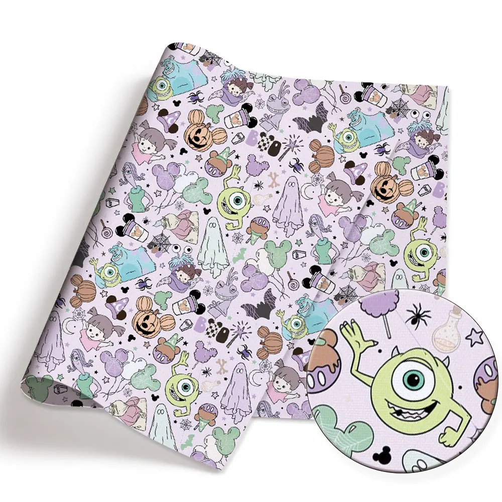 نسيج قطني كرتوني ديزني ، نسيج مرقع ، نسيج منزلي ، خياطة فستان دمية ، ستارة ، بوليستر ، 140 × 50 سم #3