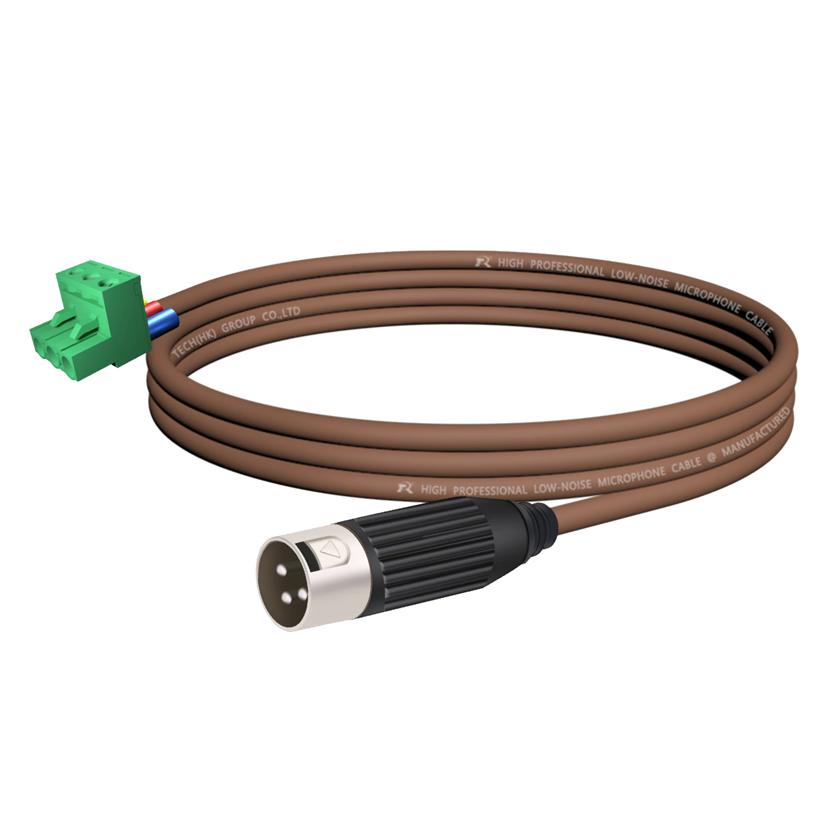 Phoenix-Terminal auf 3P-XLR-Kabel, 5,08 mm 3P steckbares Terminal auf XLR-Buchse-Verbindungskabel, versilberte Nadel, für Mikrofon – Detail 3
