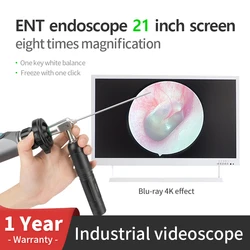 ENT endoskop 110mm2.7mm/4.0mm30 stopni ultra-wysokiej rozdzielczości 21 Cal 1080P źródło zimnego światła bezprzewodowy regulowany Zoom endoskop