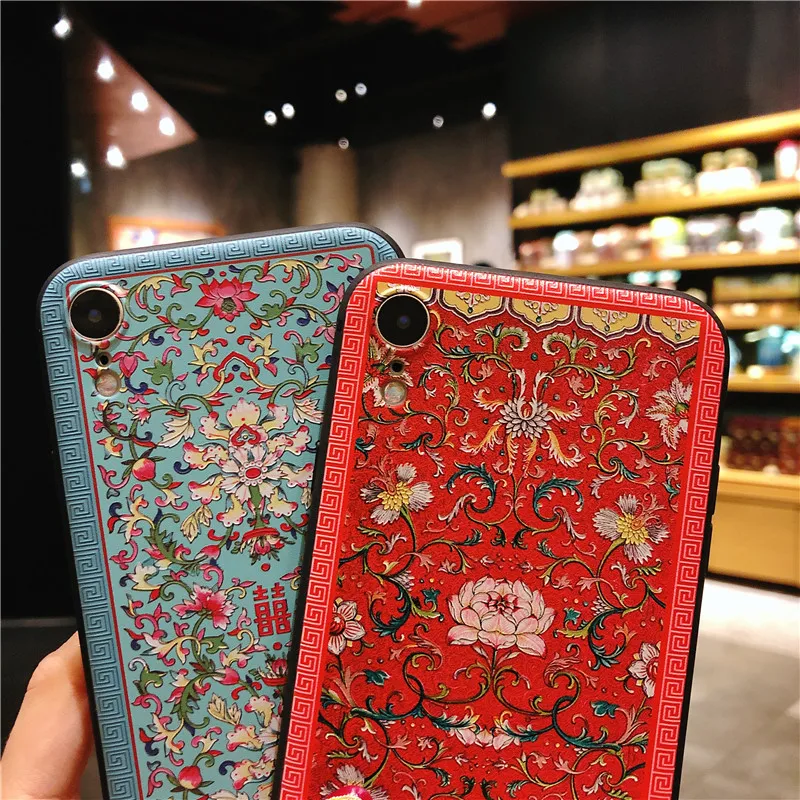 3D Relief Pattern Case for iPhone 16 15 14 13 12 Pro Max XS Max XR SE Shell Tassel Lanyard Soft Silicone Cover 16 Pro Max Fundas