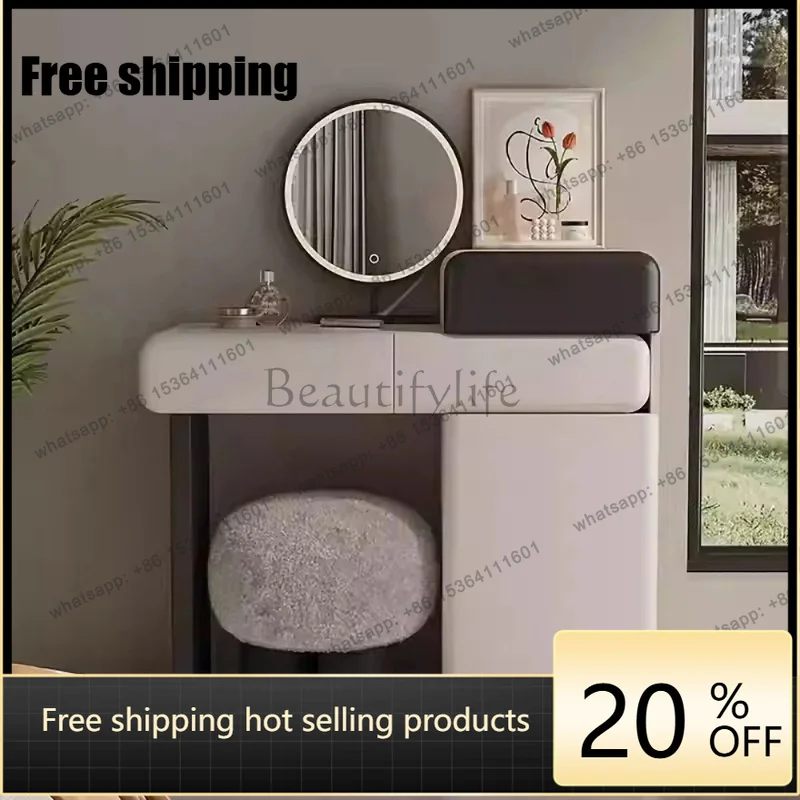 

FGSimple Trendy Vanity Table Beauty Nordic Moder Space Saving Vanity Table Elegant Quality Coiffeuse De Chambre Bedroom Furnitur