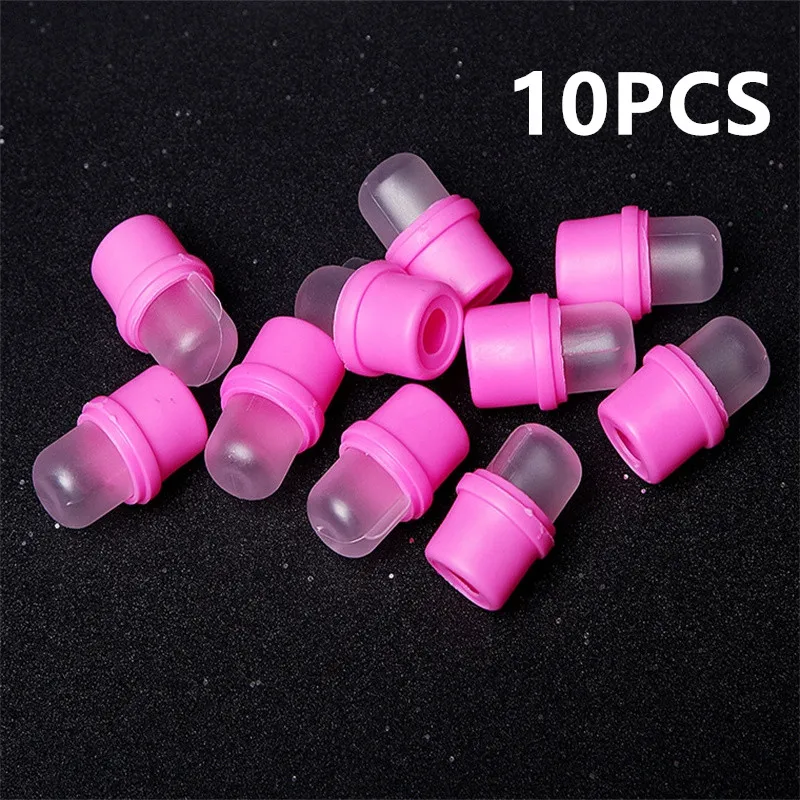 10/20/50/100PCS Pink Reusable Wraps Rubber Nail Art Soak Off Cap UV Gel Polish Remover Wrap Clean Polishing Manicure Tool