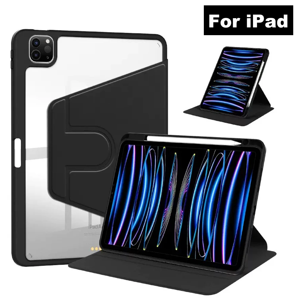 

Для ipad Air 11/13 дюймов M3 M2 Чехол для iPad Pro 11/13 дюймов M4 Чехол для ipad 11th (A16) 10th 10,9 Чехол Смарт-чехол с держателем для ручки
