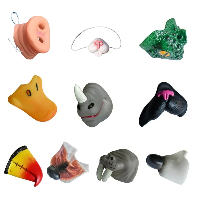 

Q0KE Halloween Decors Animal Cosplays Pig Nose Prop Animal Nose Simulation Pig Nose Prop Piggy Decorate Small Animal Props