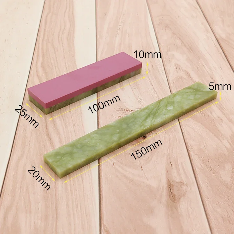 Double-Sided Knife Sharpener, Professional Polishing, Fine Grinding, Fine Green, Natural Agate, Ruby Sharpening Stone 8000/10000