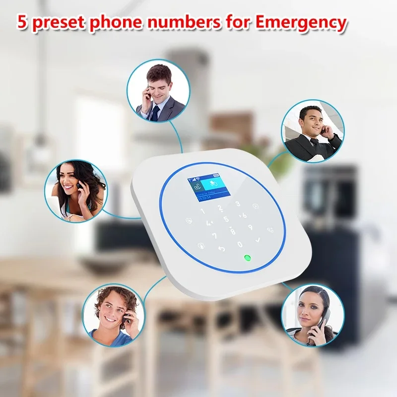 Tugard gsm wifi Sicherheits alarmsystem mit 433MHz drahtlosem feuerfestem Diebstahls icherungs sensor für Tuya Smart Security Home Alarm