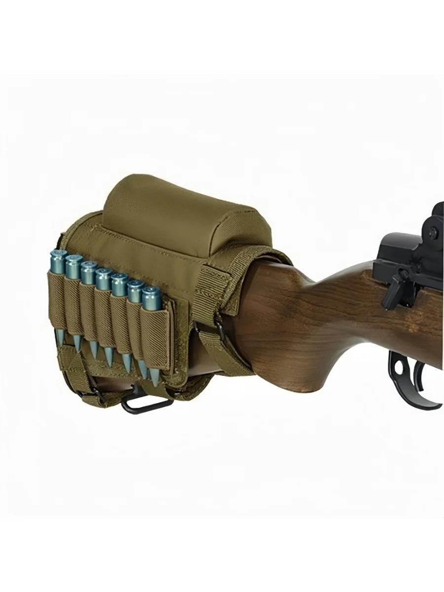 Étui de recul 1 pièce, sac de rangement de balles à trous, pochette de repose-joue amovible, conception de pochette de balle de repose-joue pour tactique en plein air