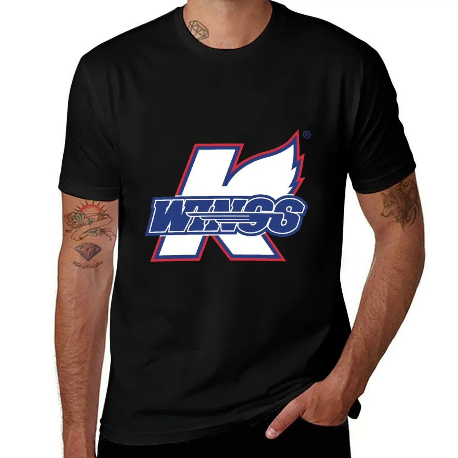 KALAMAZOO WINGS T-Shirt Work Wear Simple Tee Shirt T-Shirt