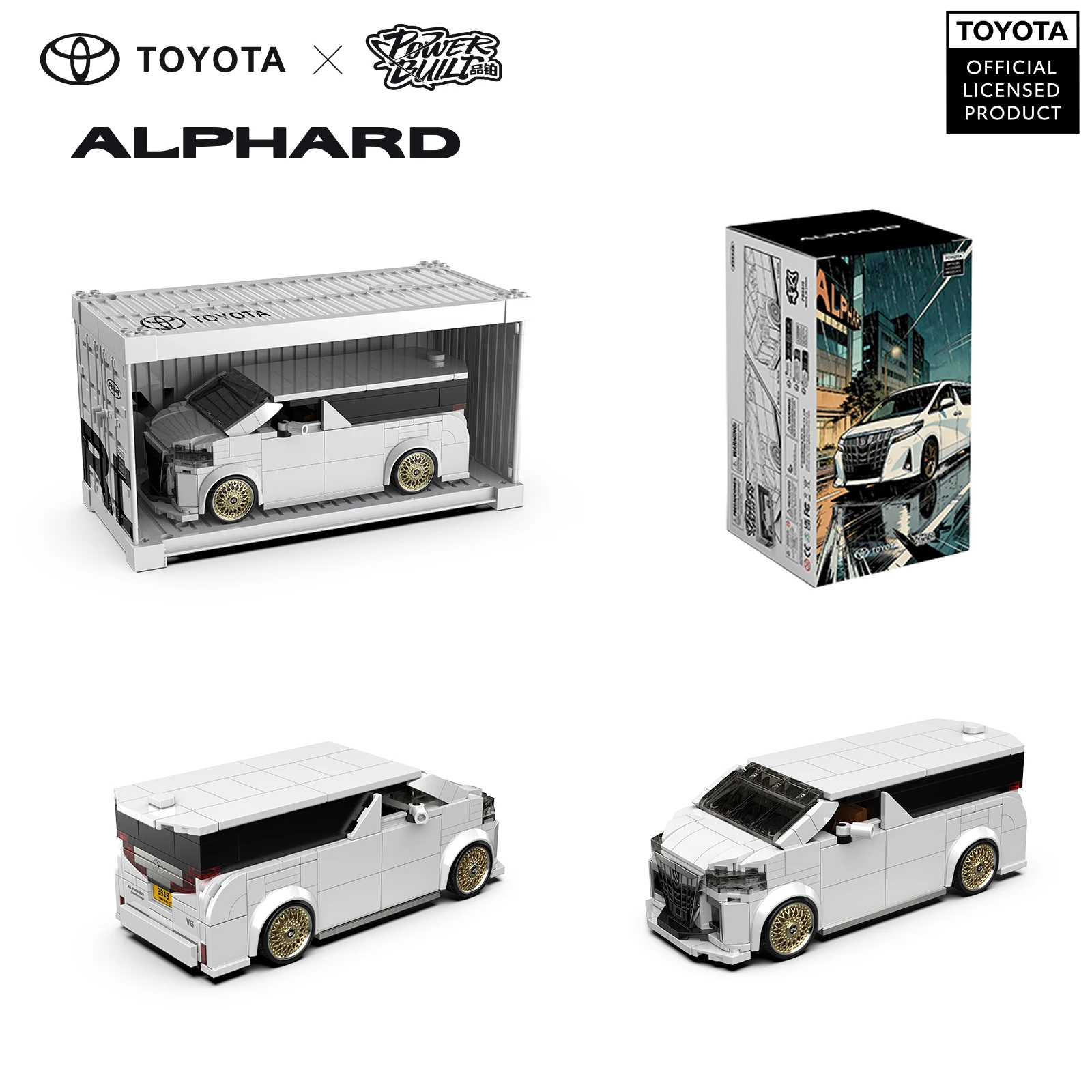 

Конструктор PB8848 Toyota Alphard: Модель коммерческого автомобиля класса люкс MPV с демонстрационным боксом, декор для стола для мальчиков, креативный подарок