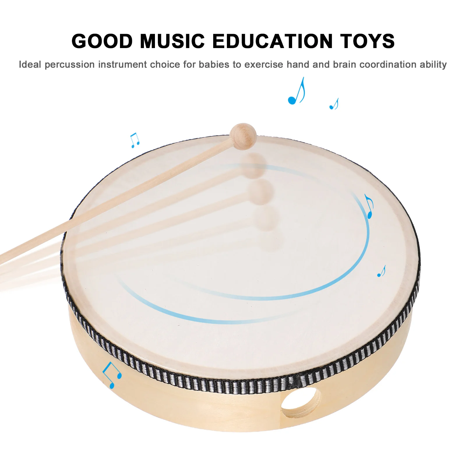 

6pcs 6 8 Inch 10 Inch s Hand Drum Set Wood Frame Drum Percussion Musical For Educational Rhythm Development