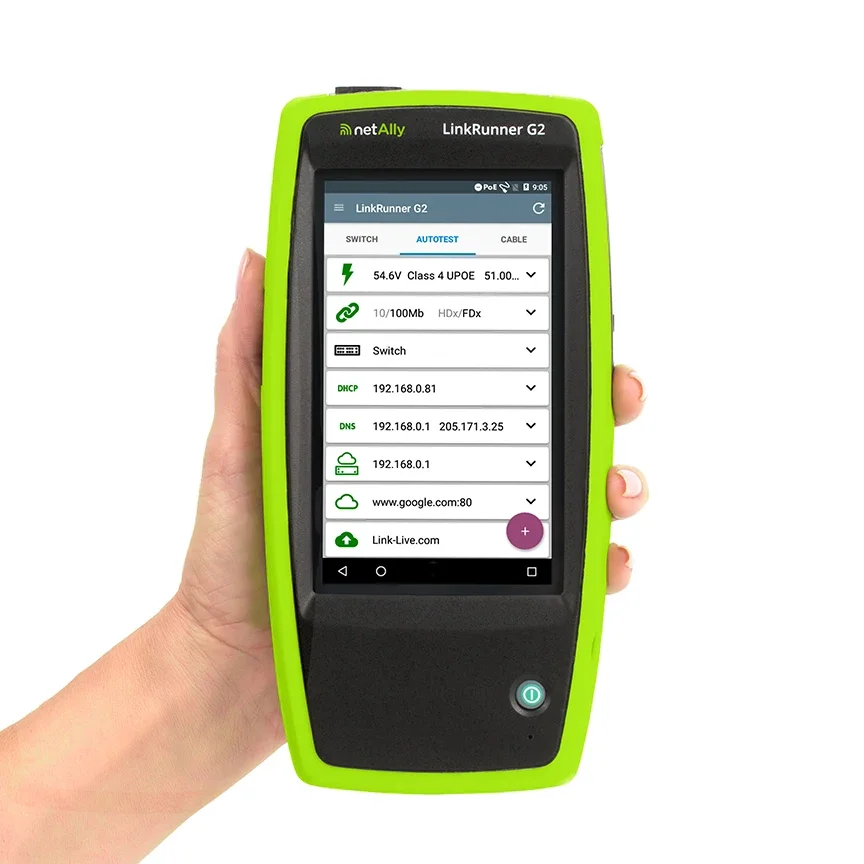 LinkRunner G2 향상된 스마트 네트워크 테스터