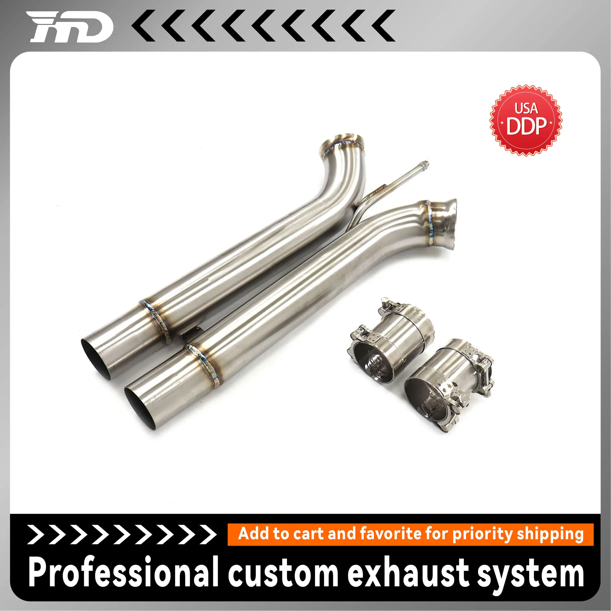 

Middle pipe for Porsche Panamera 971 2.9T Catless Straight Pipe Easy Installation Fuel Efficiency Sound Power