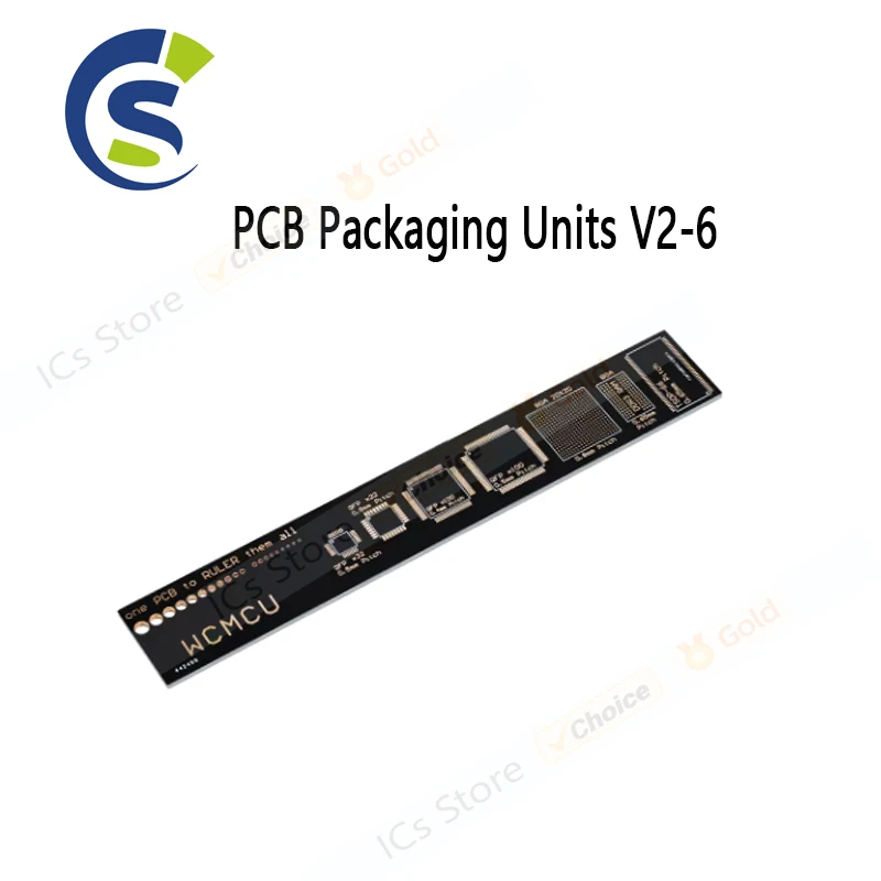 PCB Ruler For Electronic Engineers For Geeks Makers For Arduino Fans PCB Reference Ruler PCB Packaging Units V2-6