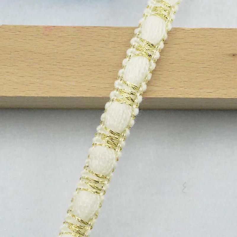 5m/16.4ft Each Pack 1.0cm Wide Curtain Centipede Curve Lace Trim Handmade DIY Craft Sewing Accessory Ribbons Curtain decoration
