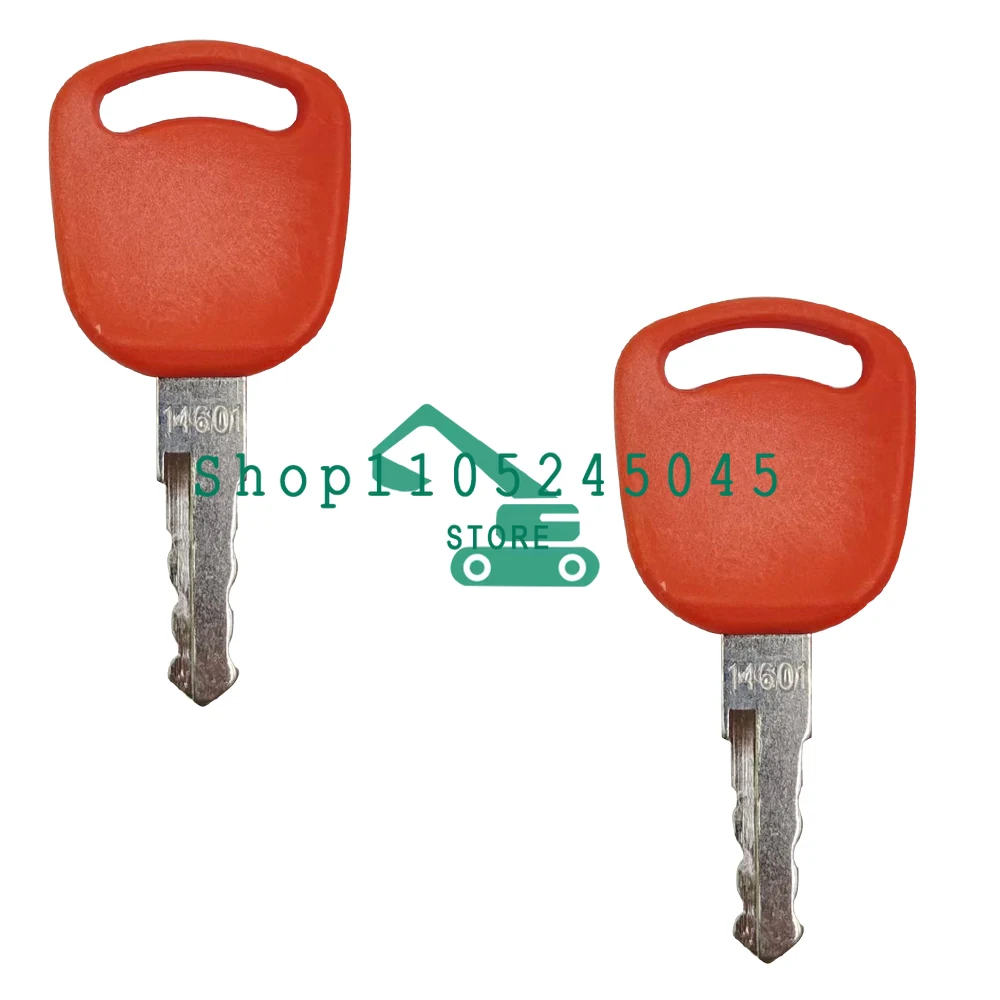 20pcs  14601Ignition Key for Case New Holland Excavator Tractors 82003267 82030143 Red key