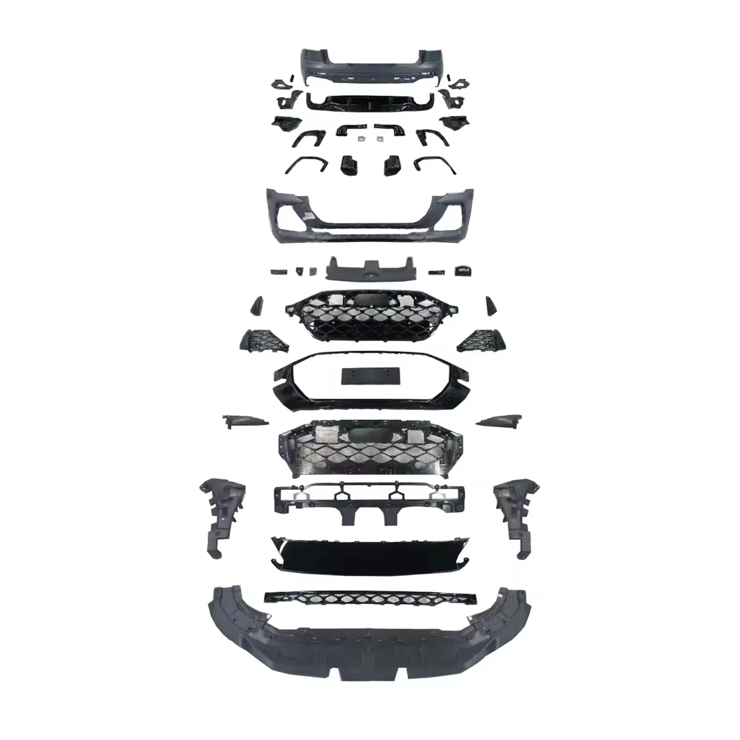 High Quality New  Q8 2019-2025 RSQ8 Front/Rear Bumper Lip Diffuser Grill   Easy Installation for Retrofit/Upgrade