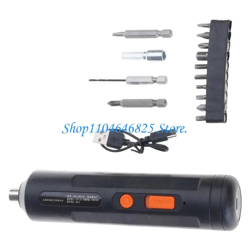 Compact Electric Screwdriver Portable Design High Performances Battery Fast Charging in 2 Hour Includes Multiple Bits Ergonomic