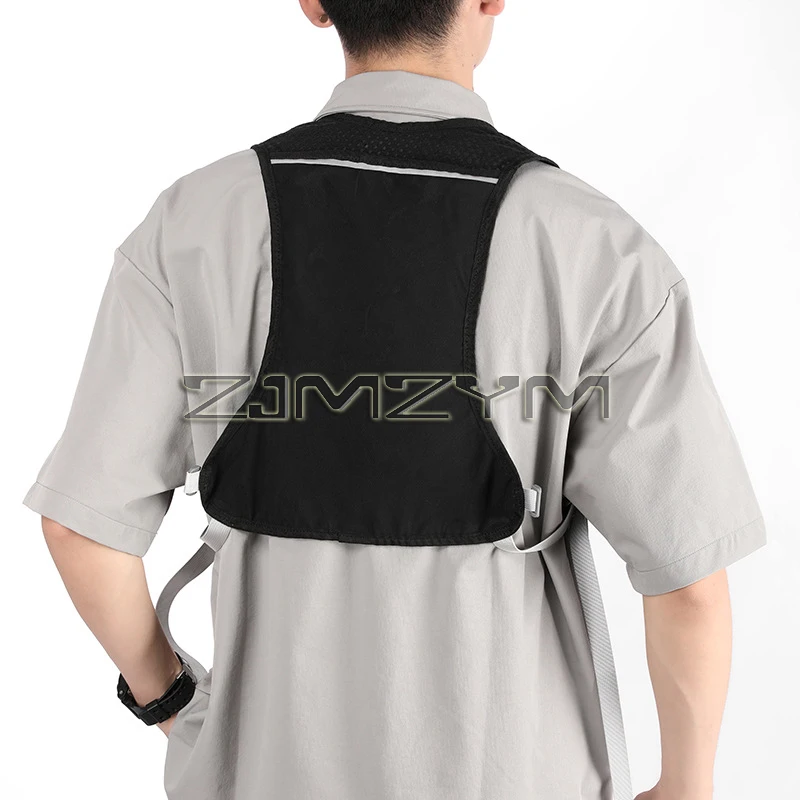 Reflective Running Vest Backpack Cycling Vest Back Packs Sports Phone Holder Bag For Running Bicycle