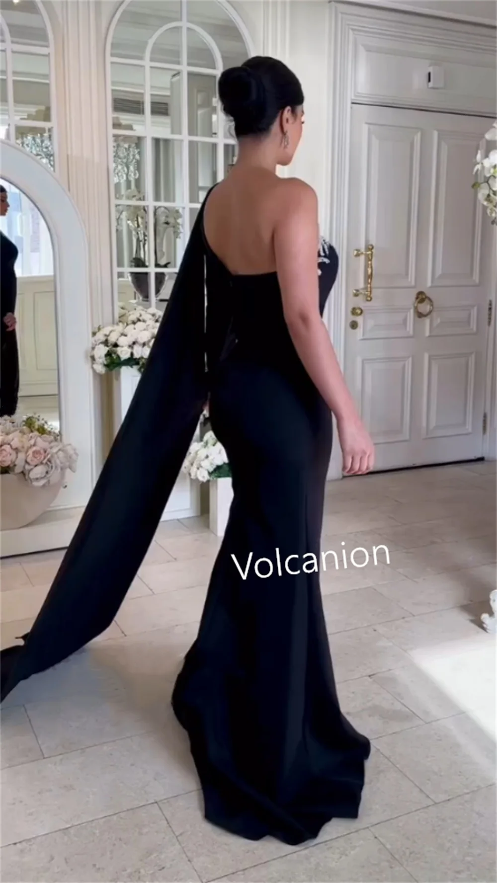 Длинные платья на одно плечо из джерси с блестками по индивидуальному заказу, вечерние классические изысканные формальные платья на заказ