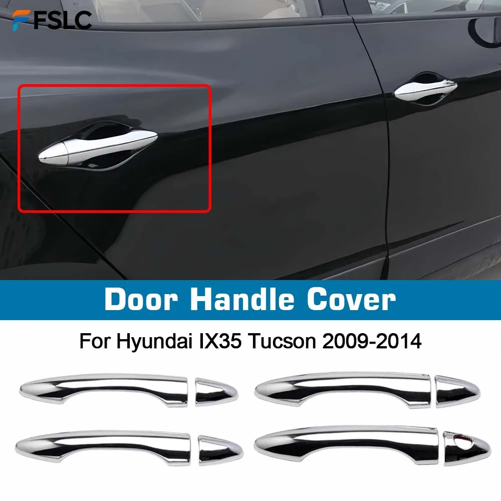 

Украшение автомобиля, крышка дверной ручки для Hyundai IX35 Tucson 2009 2010 2011 2012 2013 2014, новая хромированная наклейка на автомобильную накладку, Стайлинг