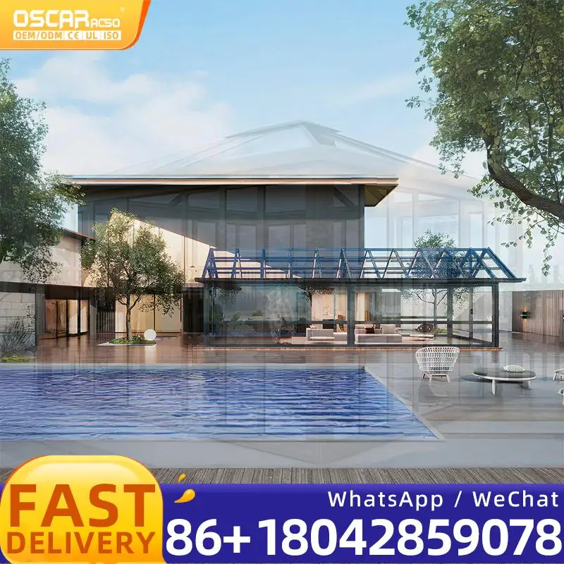 

Солнечная комната с теплоизоляцией, энергосберегающий современный роскошный патио, консерватория для сада, заднего двора, солнечной комнаты у бассейна