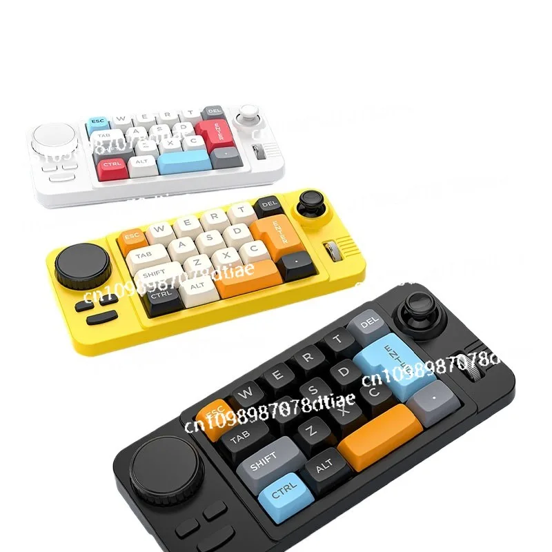 

Computer Wired Mechanical Game Keypad, Macro-defined Roulette Roller Rocker, Office Multi-function Mini Keyboard
