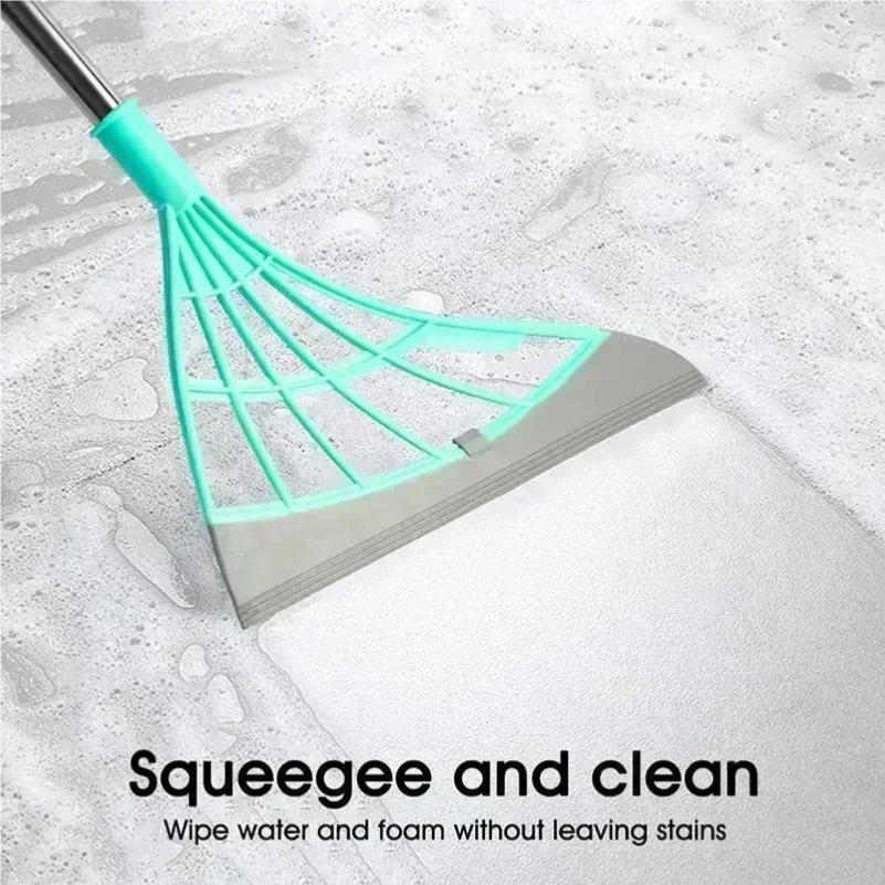 1/2 Uds. Escoba de goma mágica de silicona, escoba para polvo de mano, escobilla de limpieza de suelo para el hogar, limpiaparabrisas, fregona para baño, herramientas de brujas