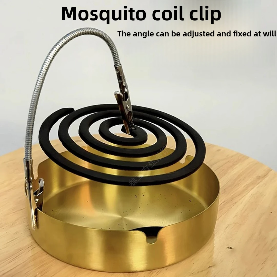 Abrazadera magnética para bobina de mosquitos, soporte de doble cabezal estilo tamarindo y Zen, Base de clip de cocodrilo móvil para incienso, velas y bobinas