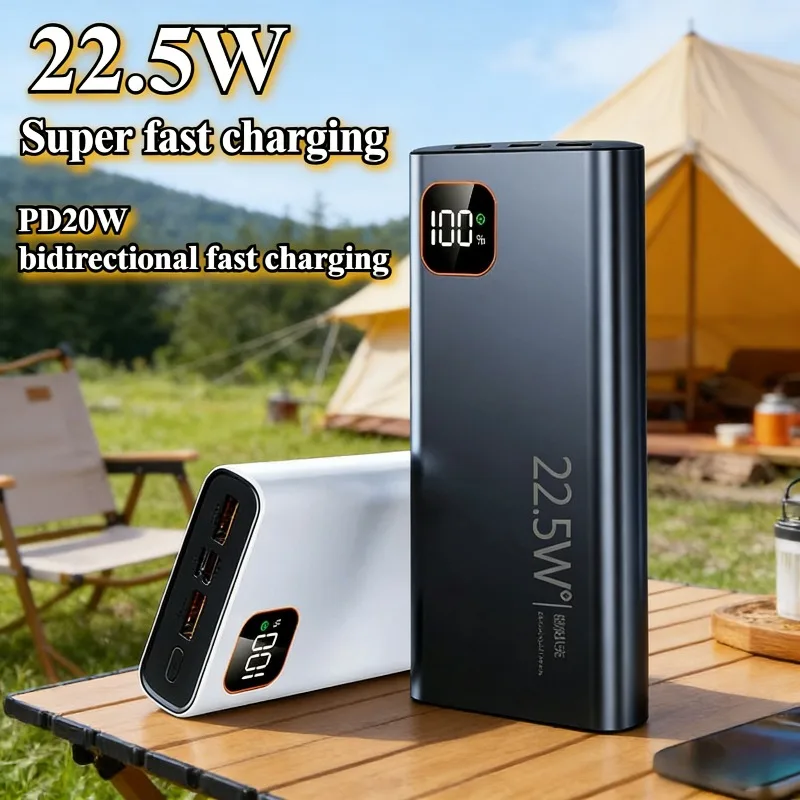 Neue 22,5 W 20000 mAh Super Schnelle Ladegerät Power Bank Externe Batterie Tragbare Pover Bank Hohe kapazität Power Bank für。