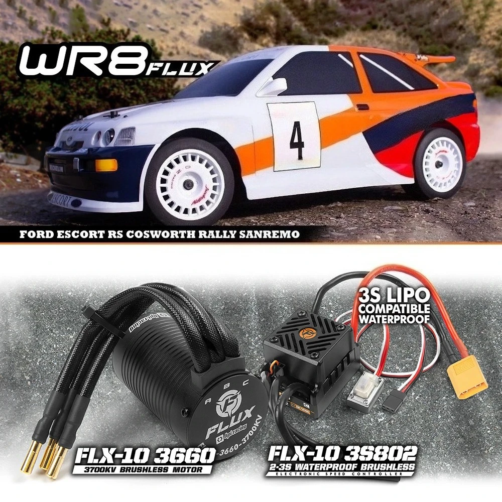 HPI RACING WR8 Flux 160558 4WD Brushless 1/8 RC Simulation Electric Remote Control Model Car Rally Adult Children's Toys