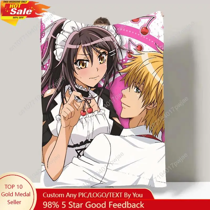 

Anime M-maid S-samaS Blanket Design Lightweight Throw Blanket For Dorms Naps Living Room Office Custom blankets