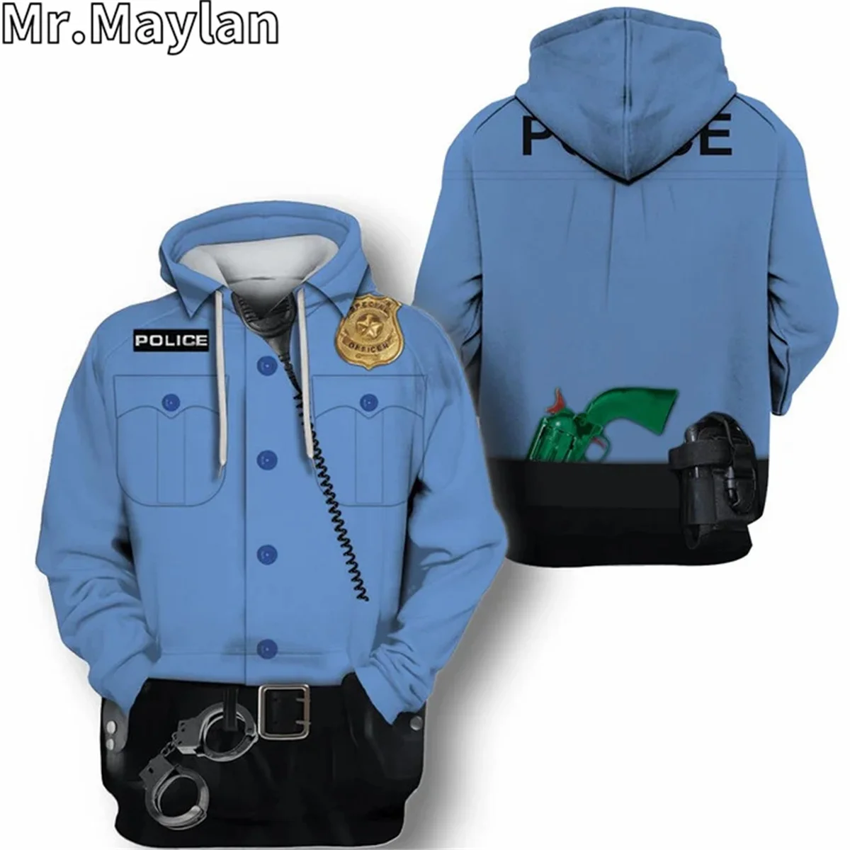 

Cosplay Costume POLICE 3D Printed Jacket Men/women Hoodie Unisex Casual Boys Streetwear Sweatshirt Pullover Sudadera Hombre Z51