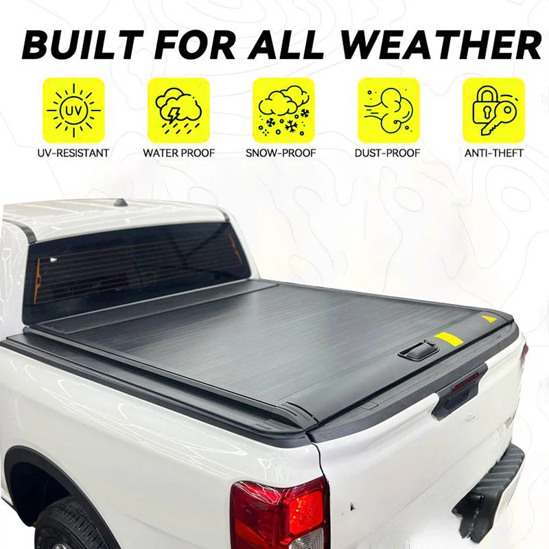Auto Parts 4x4 Off-Road Roll-Up Aluminum Tonneau Cover Sealed No-Drill For Amarok 2010+