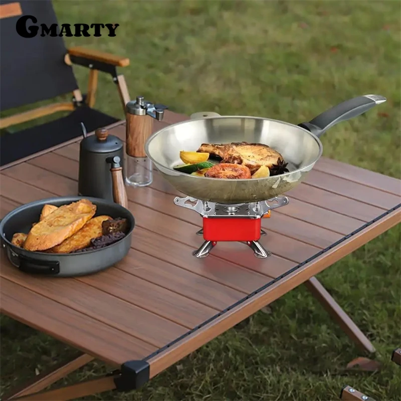 Portable Stove Camping Foldable Windproof Outdoor Gas Tank Stove For Backpacking Camping Hiking Picnic Camping Burner