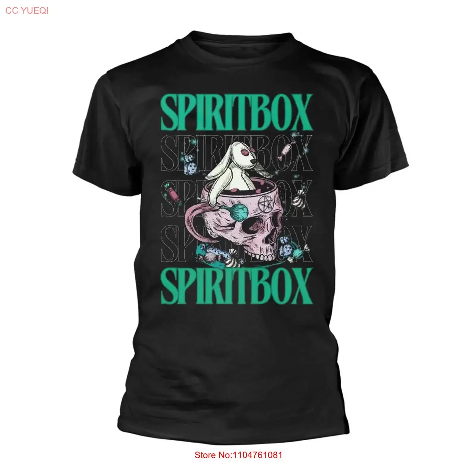Trend Spiritbox Black Cotton For Fans All size S 5XL T shirt HRB338 vintage Washed homme Casual Versatile Top For Everyday Wear