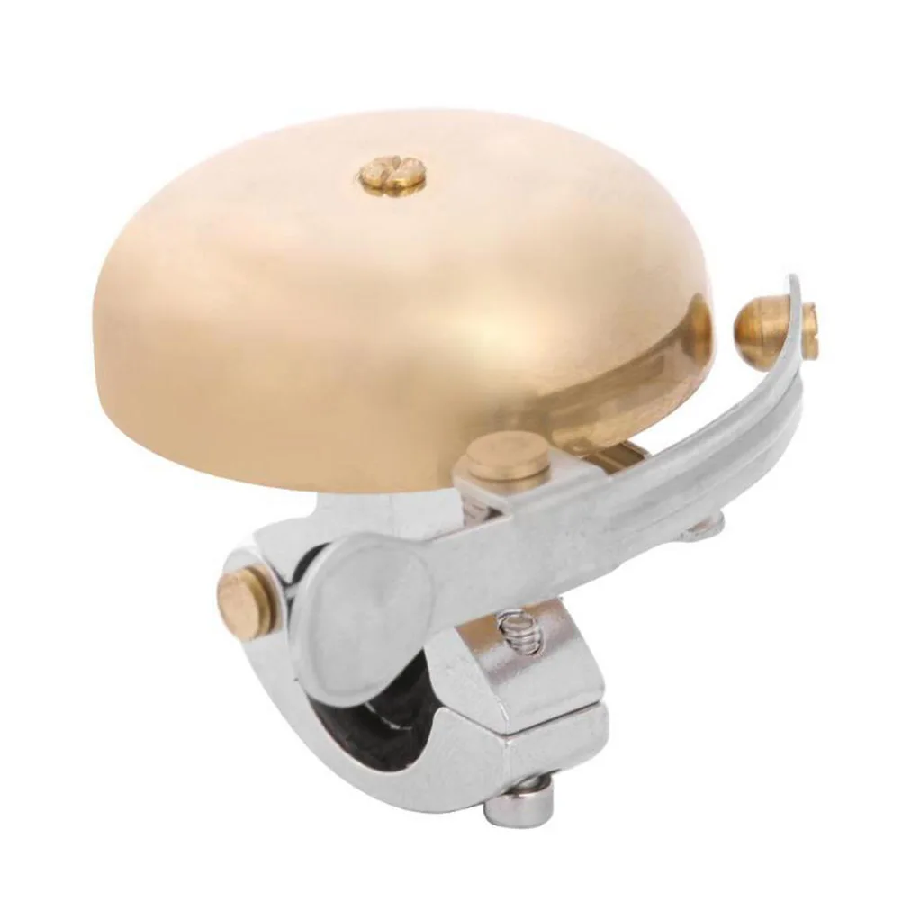 

Golden Vintage Copper Bike Bell Loud Sound Horn Cycling Warning for Mountain Road Bikes Bell Loud Sound Bike Ring