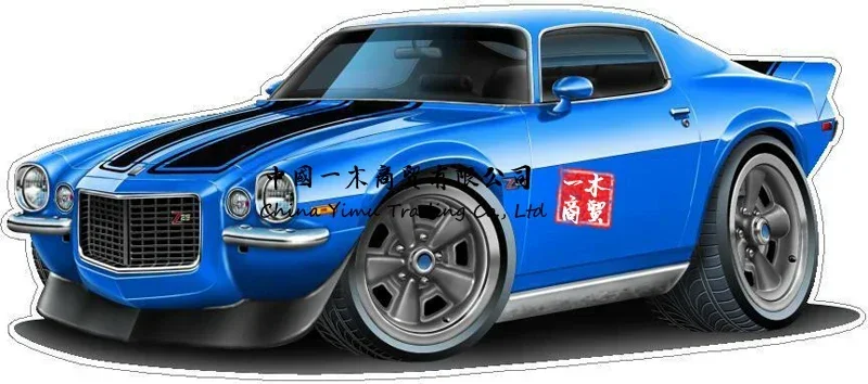 1970-73 Camaro Z-28 350 Wall Graphic Decal Poster Sticker Man Cave Garage Decor