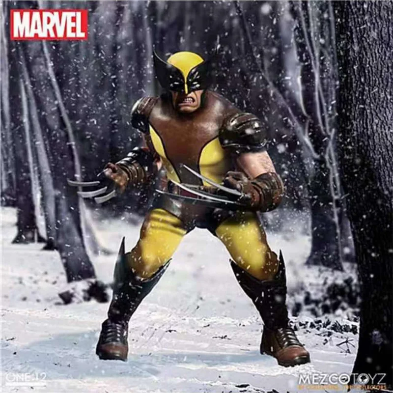 В наличии оригинальные MEZCO ONE:12 Collective X Man Росомаха Коричневая аниме Коллекция фигурок Модель Фото №4