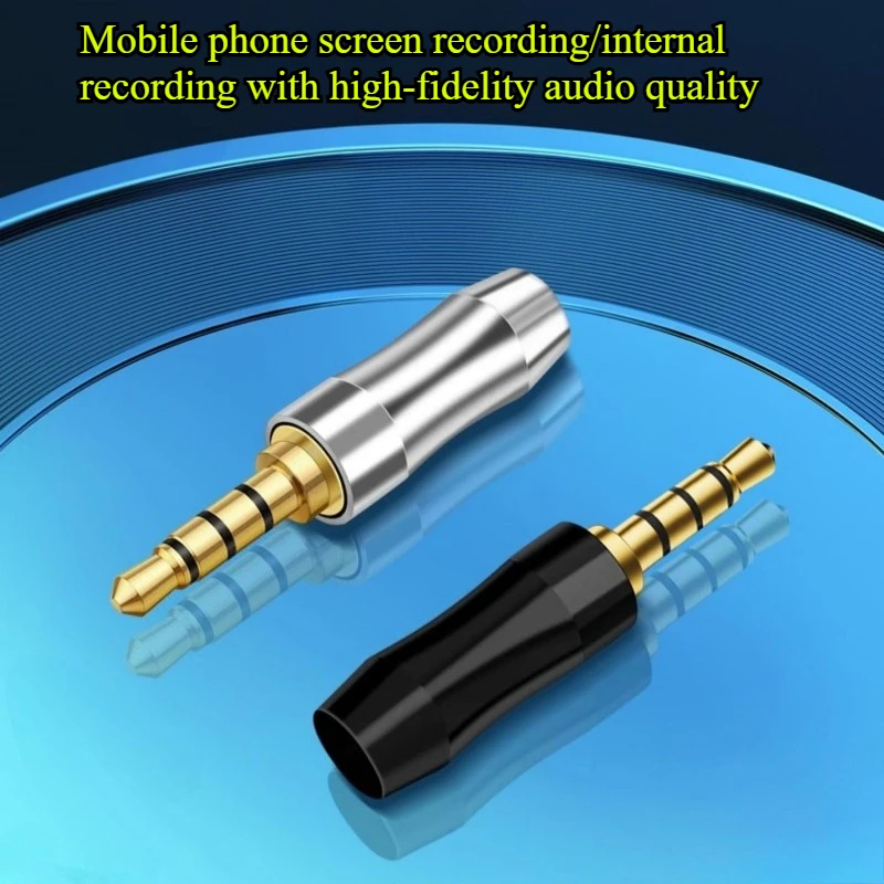 

Internal recording Plug 3.5mm 4 Pole recording screen adapter Unmanned movie game Live charging shield no external audio plug