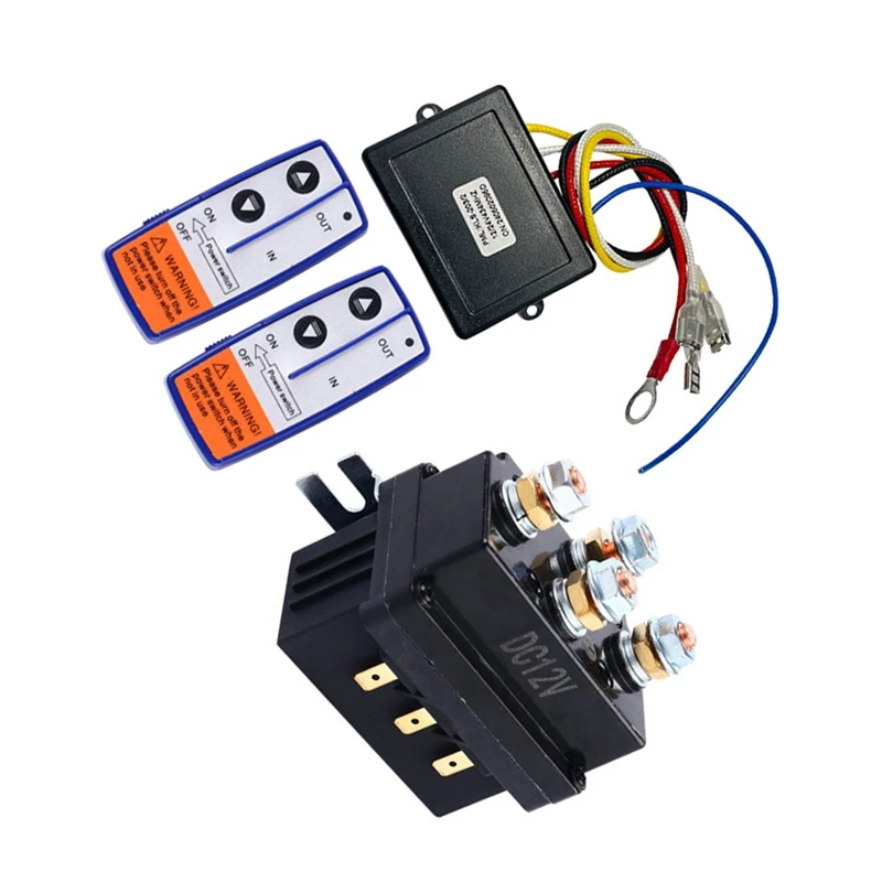ABSU 12V 500A Winch Relay 4450 Set With 2 Remote Controls + Controller + Relay Set