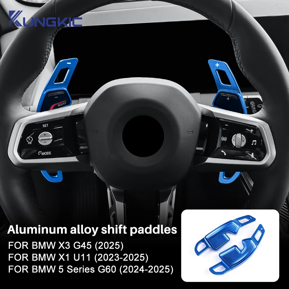 

For BMW X3 G45 2025 X1 U11 2023-2025 5 Series G60 2024 2025 Car Steering Wheel Shift Paddle Shifter Interior Trim Sticker