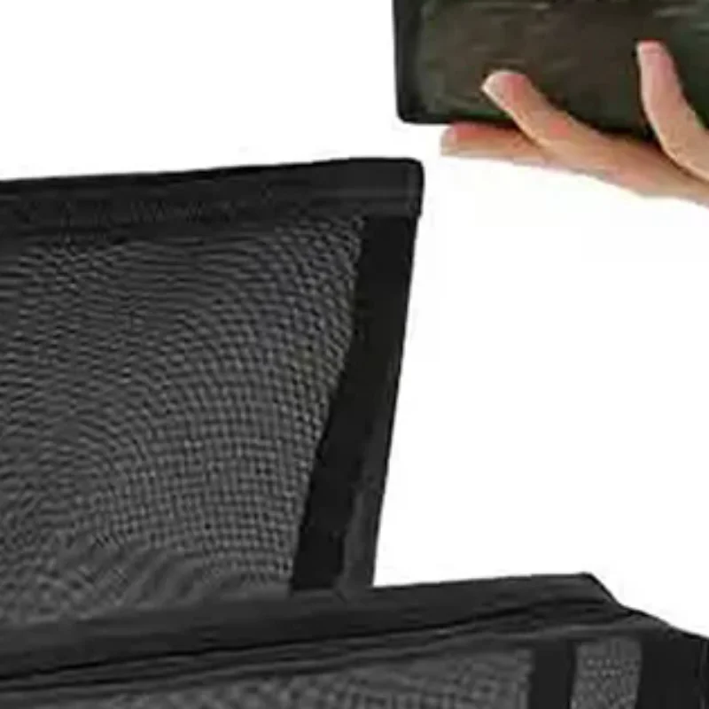 

Сетчатые прозрачные косметички, маленькая большая черная косметичка, портативный дорожный органайзер для туалетных принадлежностей, чехол для хранения помады