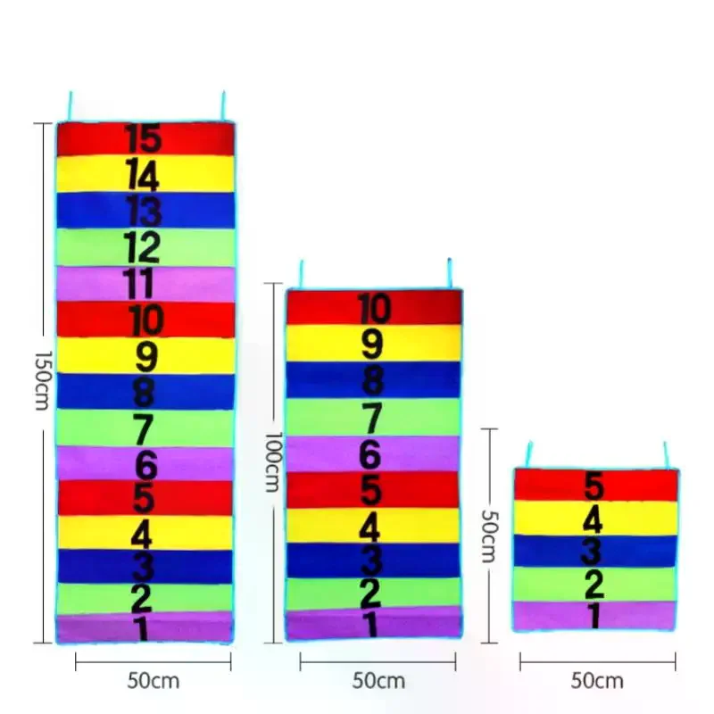 1 Set Number Fun Sports Game Height Ruler Children Touch High Jump Carpet Bounce Trainer Growth Promoting Toy Indoor Activity