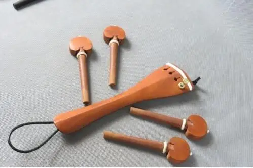 1 set of jujube wood 4/4 cello tailpiece,4pcs pegs with finietuner,tail gut.